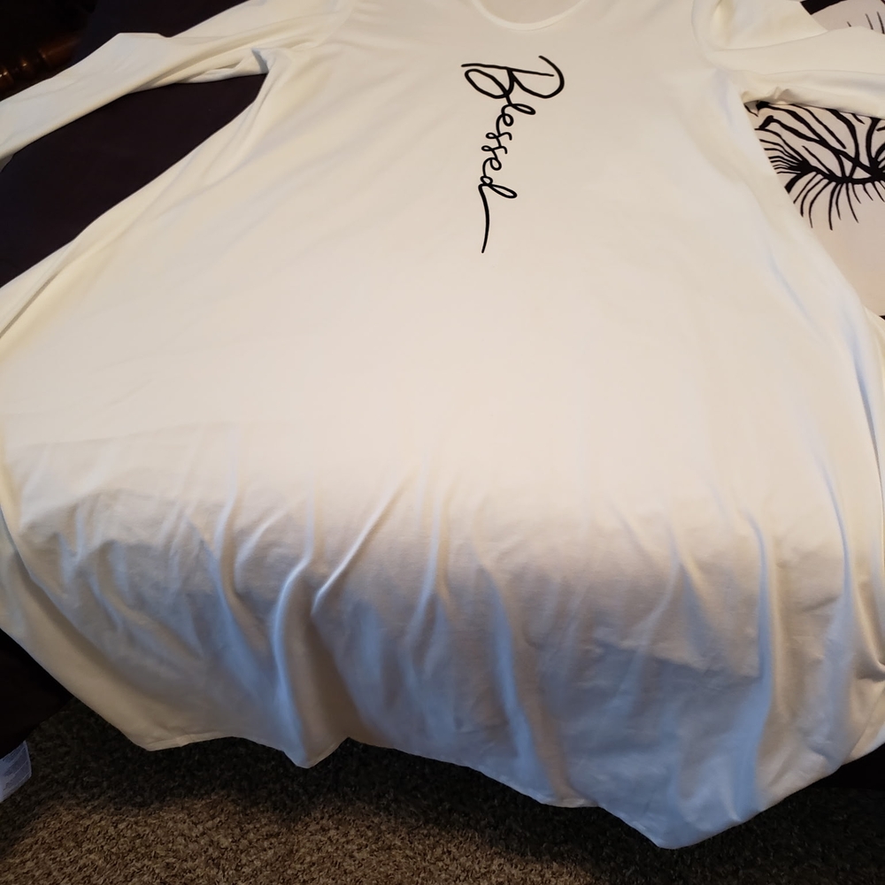 SHEIN White Long Sleeve Dress